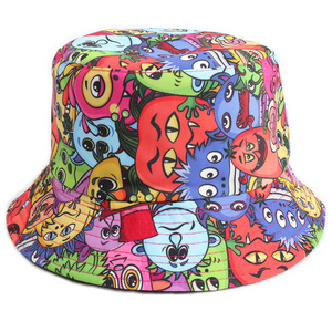 Sombrero de Pescador con Estampado de Tigre Colorido, 100% Poliéster, Unisex, Protección Solar, Sombrero de Playa, Impresión por Sublimación - Product Image 5