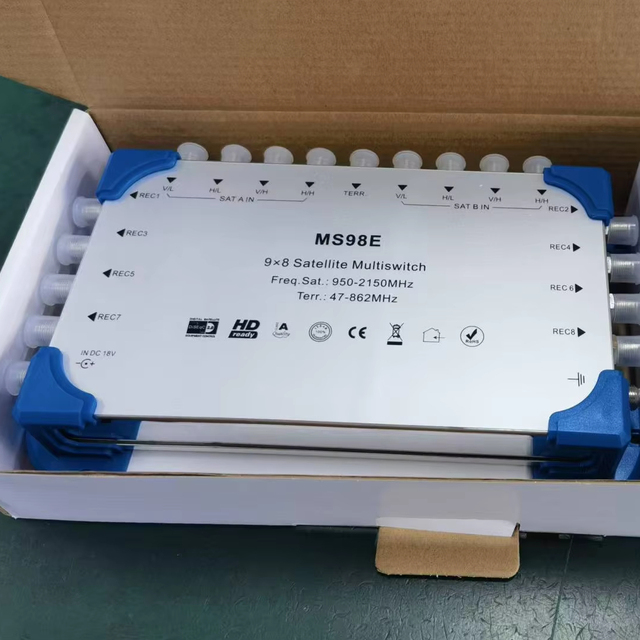 9 in 8 Output Satellite Multiswitch 9 Passion Satellite Receiver 8 Out Terminal Multi Switch Satellite