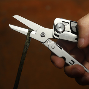 Xách Tay Cắm Trại Survival kéo phong cách EDC Công cụ có thể tháo rời đa chức năng gấp <span class=keywords><strong>Pocket</strong></span> Knife với kéo - Product Image 5