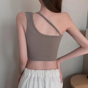 Nischen trend Hot Sale Girl Beauty Back Leibchen mit Brust polster Drahtlose Brust verpackung Nahtlose Push-up-BH Tube <span class=keywords><strong>Top</strong></span> Weste - Product Image 5