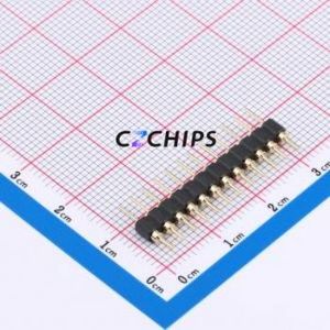 XDZ254C-1-12-Z-3.0-G1 Pin Header Through hole Component (THT),P=2.54mm Connector 1x12P 2.54mm 2.54mm Round Pin - Product Image 1