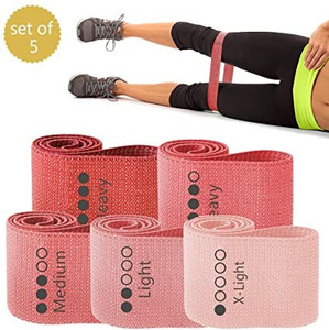 Fasce Elastiche Colorate Antiscivolo a 5 Livelli per Allenamento Glutei e Gambe, con Logo ed Etichette Personalizzate - Product Image 1