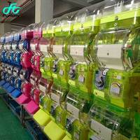 Distributeur automatique de capsules de jouets pour enfants à double couche personnalisable, mini machine Gacha en plastique, garantie 1 an