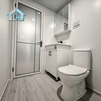 Maison préfabriquée modulaire extensible portable, unité de conteneur extensible de 20 pieds pour bureau temporaire ou hébergement
