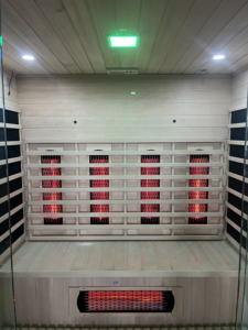 Sauna a infrarossi all'aperto-3-4 persone, cedro canadese, EMF basso, terapia con luce rossa inclusa - Product Image 5