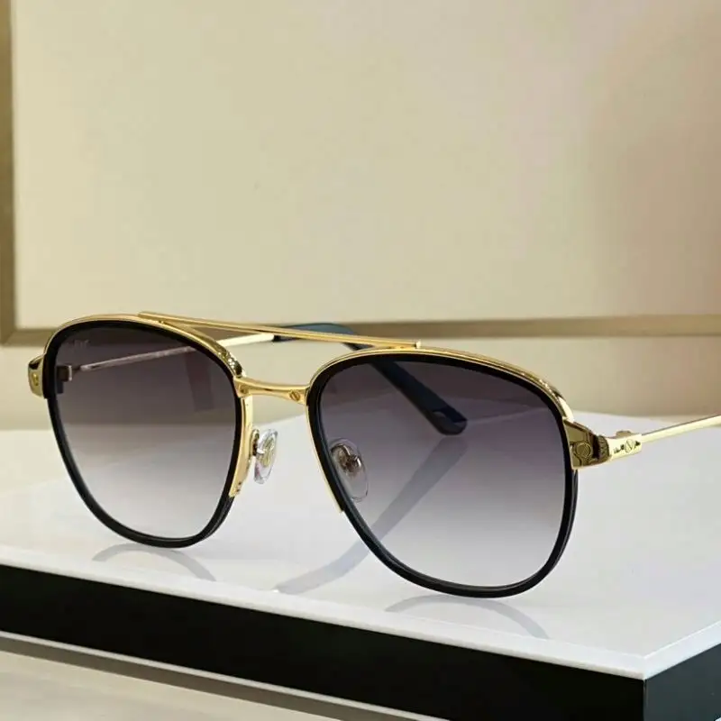 2022 New Fashion Ladies Sunglasses HD Lenses Luxury Retro Square Aviation Men's Metal Sunglasses