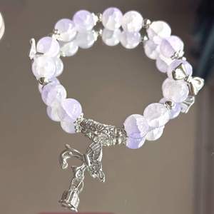 Trendy Style Chinese Colorful <b>Beaded</b> <b>Bracelets</b> for Women Girl Butterfly Bowtie Charm <b>Bracelet</b> Crystal Gemstone Beads <b>Bracelet</b> - Product Image 2