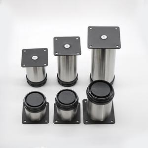 Gambe per mobili da tavolo regolabili cromate per piedini del divano - Product Image 4