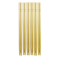 Baguettes écologiques pour enfants, baguettes rondes en bambou emballage de qualité alimentaire, faciles à utiliser, vente en gros