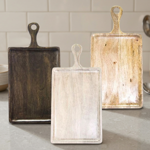Planche à découper de cuisine en bois, de forme rectangulaire pour 3 finitions 1 pièce - Product Image 2