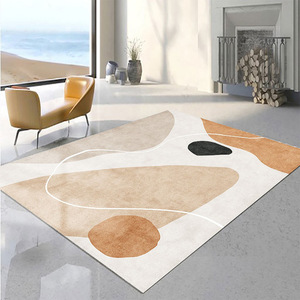 Tapis Moderne Abstrait Rectangulaire en Fibre de Polyester pour Salon, Chambre, Bureau, Balcon – Design Luxe Léger - Product Image 2