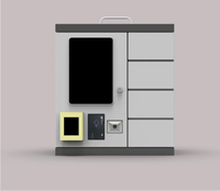 Casier de stockage intelligent mini casier portable facile à apporter support utilisation de l'alimentation pour l'affichage et le test casier à colis