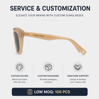 Lunettes de soleil polarisées de luxe personnalisées avec logo, monture en acétate, verres UV400, lunettes de créateur pour hommes et femmes, idéales pour la conduite quotidienne et les trajets.