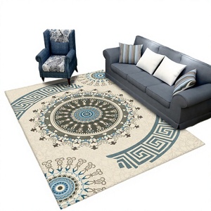 Tapis de salon moderne et populaire en coton tissé 3D réversible antidérapant - Product Image 4