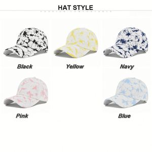 Fashion Tie-Dye Baseball <b>Cap</b> for Men <b>Women</b> Adjustable Snapback Hat with Casual Print, Ideal for Summer Outdoor & Daily Wear - Product Image 2