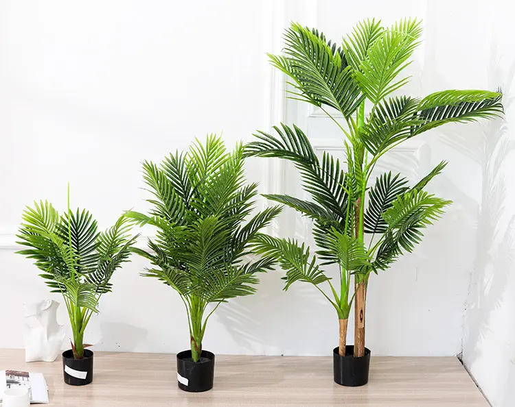 Ornamenti per il giardino di casa pianta di plastica piante artificiali all'aperto vaso Monstera Bonsai Ficus albero palma artificiale albero di Banana
