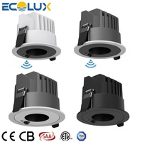 Spot LED encastré CE ETL SAA, dimmable 0-10V, CRI95 élevé, avec détecteur de mouvement, pour projets d'éclairage intérieur de centres commerciaux