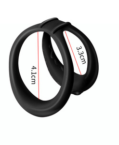 Herbruikbare zachte siliconen penisring seksspeeltje vertraagde ejaculatie penisvergroting voor mannen homoseksuele erectie voor de penis - Product Image 5