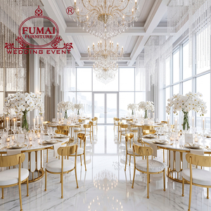 Salón de banquetes Marco de acero inoxidable Sillas DE BODA Eventos Lujo - Product Image 5