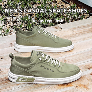 Zapatos Casuales de Skate para Hombre, Marca Original, Parte Superior de Lona, Plantilla de PVC, Suaves, Transpirables, Ligeros, Cierre con Cordones, Nuevo Diseño - Product Image 2