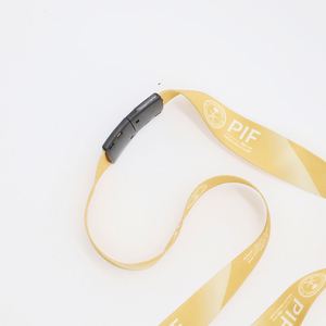 Personalized Thermal Transfer Printed Polyester Eco-Friendly Neck Lanyard Safety Buckle Dual <b>Hook</b> Trade Show Delegate Keychains - Product Image 4