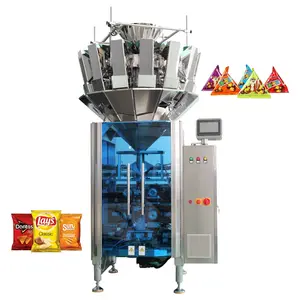Automatic VFFS Packing Machine ALL-IN-ONE Multi-Heads Scale for sunflower seeds potato banana chips rice snack peanuts