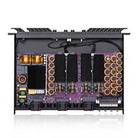 TDP408 Sınıf D 1U Amfi 4*800W 8Ω, 4*1300W 4Ω, Ev Amfisi Satılık Ev Ses Sistemi Güç Amfisi Kilise İçin