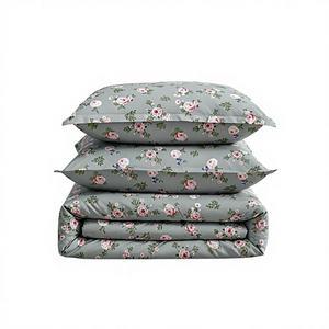 Parure de lit de luxe en polyester tissé moderne en polaire corail, taille King, ultra douce, 400TC, drap et housse de couette, directement de l'usine - Product Image 1