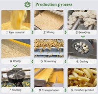 Grande Machine de Fabrication de Pâtes Chinoises Macaroni Spaghetti pour Ligne de Production de 1000kg