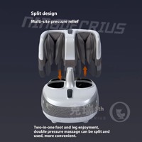 Masseur de pieds électrique Shiatsu OEM C-9200, nouveau design, fonction musicale, pour usage domestique, massage puissant des mollets par compression