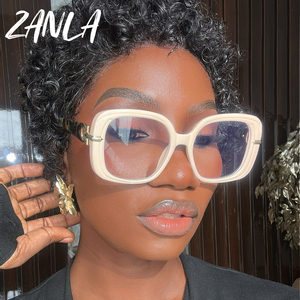 Élégant vert <span class=keywords><strong>carré</strong></span> lunettes de lecture femmes 2025 grand cadre presbytie lunettes cadres Anti lumière bleue haute définition lunettes - Product Image 2