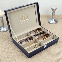 Boîte cadeau rigide de luxe moderne en matériaux recyclés, doublée d'éponge, étui à lunettes de soleil magnétique, logo personnalisé, étanche, rigide