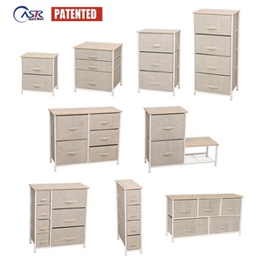 Commode pliable en métal, mobilier de chambre à coucher, design moderne, 6 tiroirs, commode pour vêtements - Product Image 6