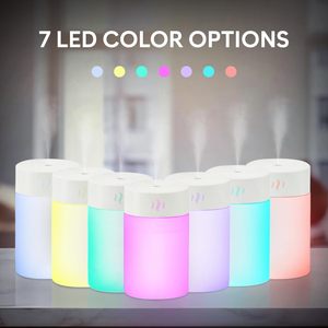 <b>Mini</b> <b>USB</b> Tabletop Ultrasonic Humidifier 200ml Capacity 7-color LED Night Light Mute Operation 1 Year Warranty for Hotel - Product Image 2