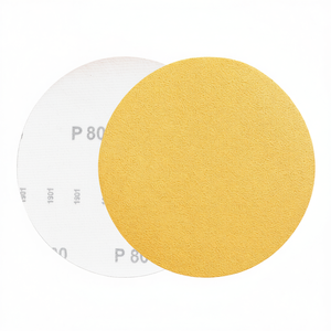 Disco de Lijado Fervi con Velcro Dorado P80 150mm - Product Image 2