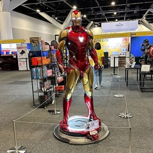 アイアンマン彫刻アイアンマン像大サイズアイアンマンスパイダーマン手工芸品リアルな有名なアニメ像 - Product Image 1