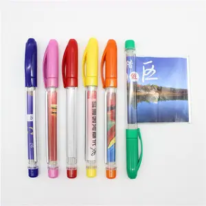 उच्च गुणवत्ता प्रोमोशनल विज्ञापन बॉलपॉइंट पेन कस्टम लोगो प्रचार के साथ निजीकृत डिजाइन बैनर पेन
