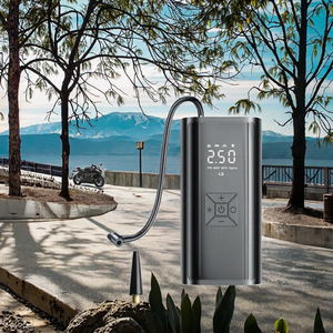 150PSI xách tay kỹ thuật số lốp Inflator Máy nén khí cho xe ô tô và xe máy với điện thoại di động và chức năng chiếu sáng khẩn cấp - Product Image 2