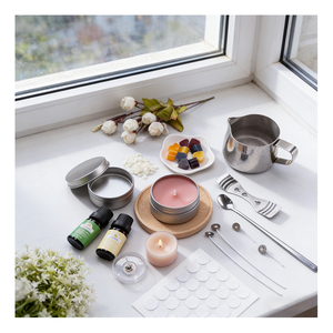 Deluxe Jar Candle Container Matte Cover Fragrant Wax Wellness Meditation Boutique Merchandising Program Global Showcase - Product Image 4