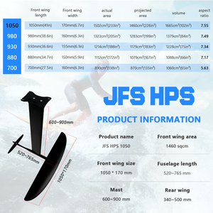 Tabla de Hydrofoil Unisex JFS HPS 1050, Material de Aluminio y Carbono de Alta Calidad, Color Negro, 8 kg, 1 Año de Garantía, Último Modelo HPS 1050 Innovador - Product Image 2