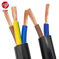 Câble électrique flexible résistant à l'huile en cuivre toronné de type AC chinois, fil PVC 227 IEC 52 (RVV) 300V