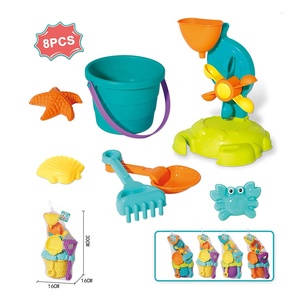 Ensemble de 9 jouets de plage pour enfants : roue <span class=keywords><strong>à</strong></span> <span class=keywords><strong>sable</strong></span>, seau, pelle et moules d'animaux marins pour l'été, la plage, le jardin et le <span class=keywords><strong>bac</strong></span> <span class=keywords><strong>à</strong></span> <span class=keywords><strong>sable</strong></span> - Product Image 6