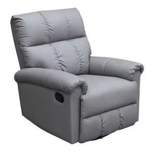 Sillón <span class=keywords><strong>Reclinable</strong></span> Individual Giratorio de Cuero <span class=keywords><strong>Gris</strong></span> Moderno de Alta Calidad para Sala de Estar, Sillón <span class=keywords><strong>Reclinable</strong></span> Eléctrico, Sillón <span class=keywords><strong>Reclinable</strong></span> Tipo Lazy Sofa - Product Image 3