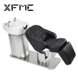 Sillón Eléctrico de Lavado de Cabello XFMC de Fábrica, Moderno y Cómodo, de Cuero PU, Equipo de Salón, Cama de Masaje para Headspa con Lavabo - Product Image 6