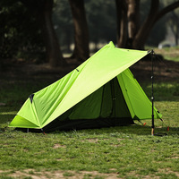 Tente de camping extérieure YX-A4-30 BC légère Green Arrow 15D, tente de randonnée ultra-légère pour une personne, quatre saisons, double couche