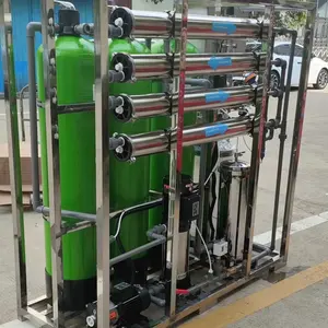 Lubang Bor Alta Tasa de desalinización 1000lph pozo salobre agua salada sistema de agua potable de ósmosis inversa