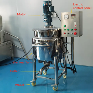 Mélangeur de lavage de liquide CE réservoirs de mélange industriels réservoir de mélange de fusion de sucre 100 200 500 litres machine à savon 0-60 tr/min - Product Image 5