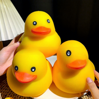 Juguete de Pato Amarillo Gigante al por Mayor, Juguete Blandito Extra Grande de TPR de Levantamiento Lento, Juguete Antiestrés para Apretar