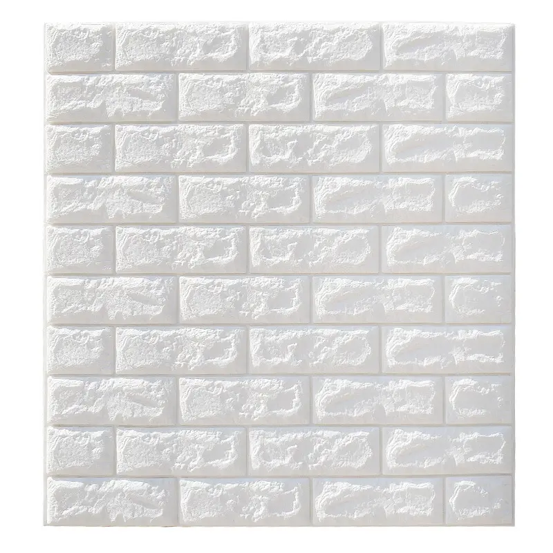 DIY Environmental Protection Waterproof Self-adhesive XPE Material Foam Brick 3d Wallpaper roll For Kindergarten Or Decoration