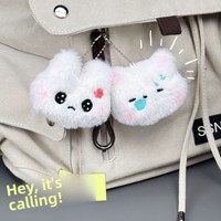 Mignon et Adorable Mini Lapin en Peluche Sonore, Pendentif Breloque pour Sac de Couple, Porte-clés, Accessoire Ultra Doux